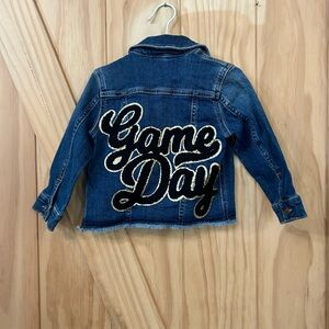 Kids Denim Jacket with Embroidered Design